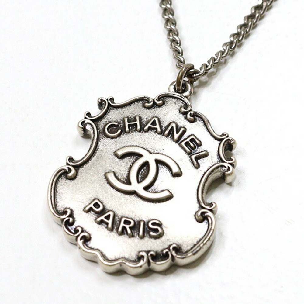 CHANEL Silver Logo Necklace - Picture 3 of 6
